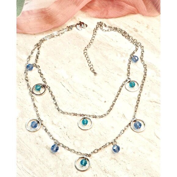 Lia Sophia Layered Glass Beaded Necklace - Picture 9 of 9